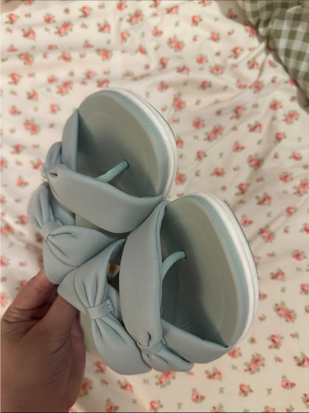 Clarks Cloudsteppers Thong Sandals Women Size 10 Mint Green - Picture 7 of 7